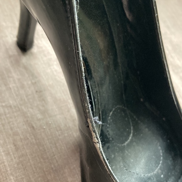 Black Peep Toe Heels - Picture 5 of 7